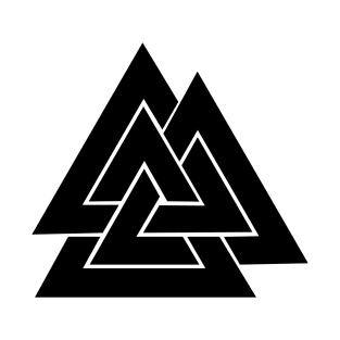 Valknut (black symbol) T-Shirt