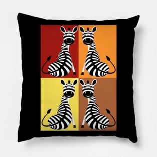 Hot Sitting Zebra Pillow