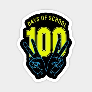 100 Days Tee - Peace Out Double Digit Struggles Magnet