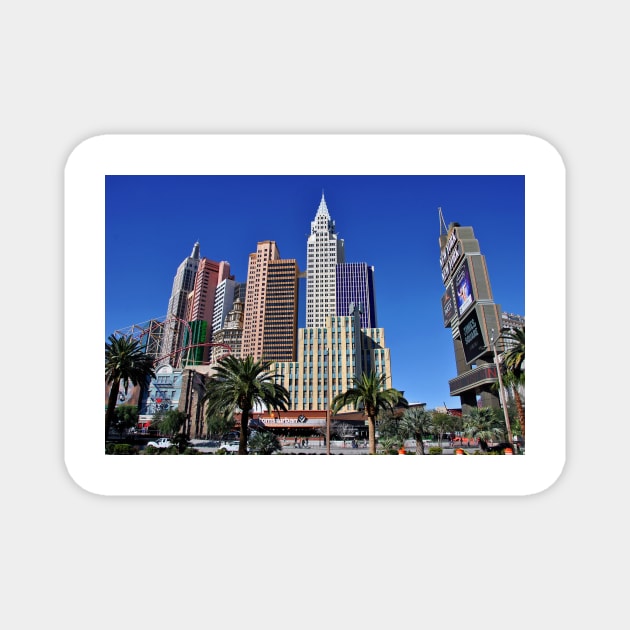 New York New York Las Vegas America Magnet by AndyEvansPhotos