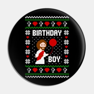 Jesus Birthday Boy Pin