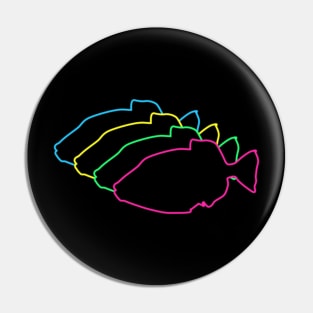 Fish 80s Neon Pin