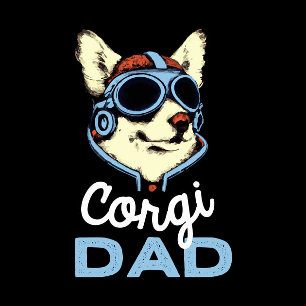 Corgi Dad Vintage Dog Owner Welsh Corgi Dog Father by BetterManufaktur