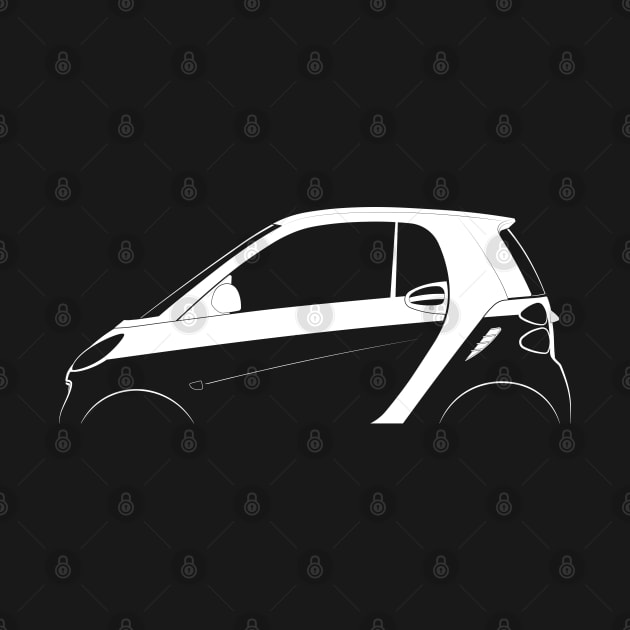 smart fortwo (W451) Silhouette by Car-Silhouettes