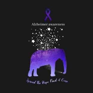 Alzheimer Awareness Spread The Hope Find A Cure Gift T-Shirt