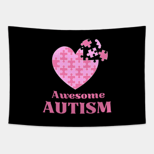 Awesome Autism for Autism awareness Tapestry