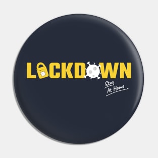 Lockdown and stay at home Pin