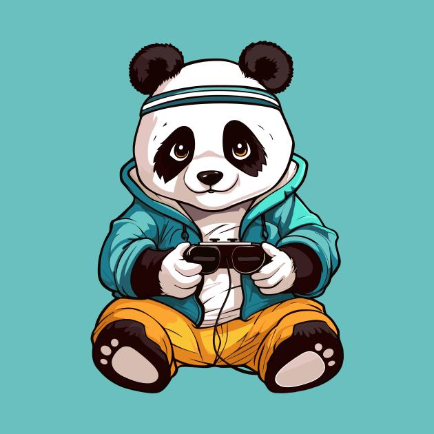 Gaming Panda, Gaming is my cardio by Art Joy Studio