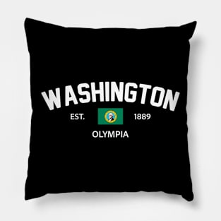 Washington Collegiate Preppy Pillow