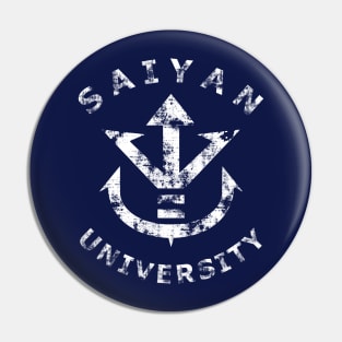 Saiyan University (white) Pin