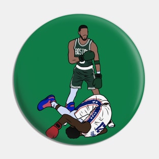 Jayson Tatum KOs Embiid Pin