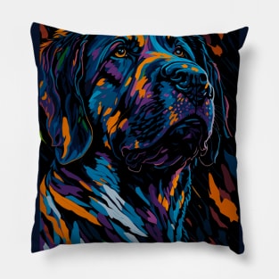 Abstract Labrador Retriever Pillow