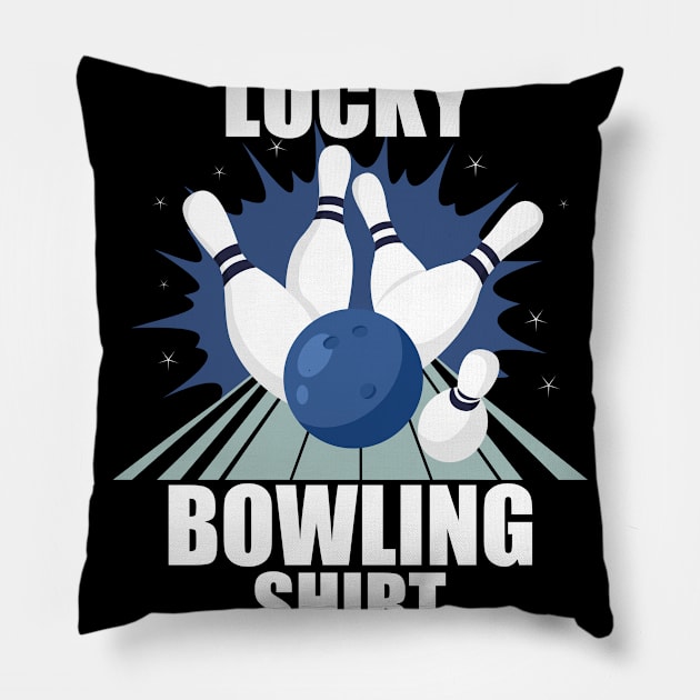 Lucky Bowling Shirt Pillow by TK Store