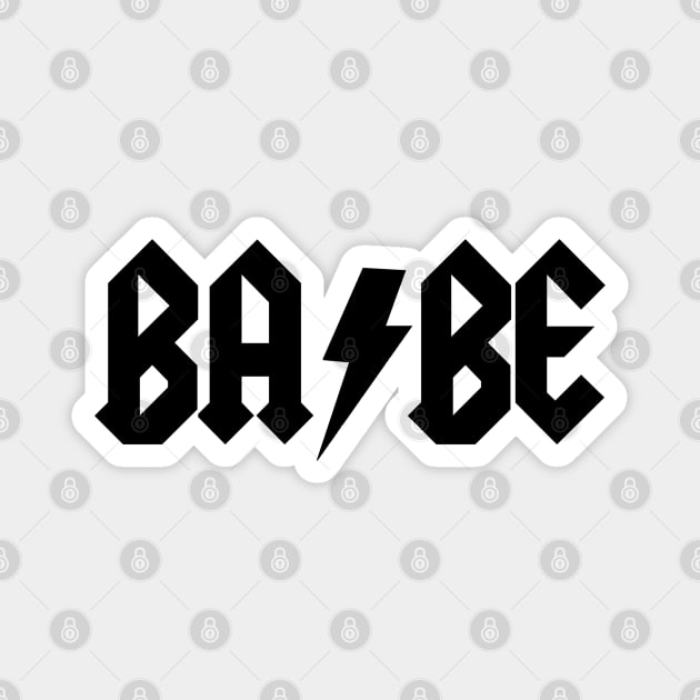 BABE AC DC Magnet by hunnydoll