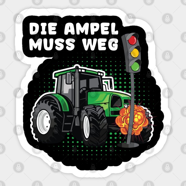 Die Ampel Muss Weg Rücktritt Der Ampel - Die Ampel Muss Weg - Sticker