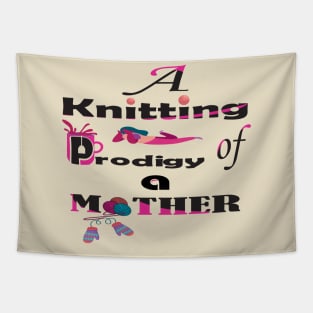 knitting mom lovers Tapestry