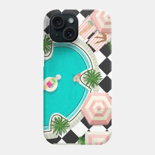 Black and Pink Pool Phone Case