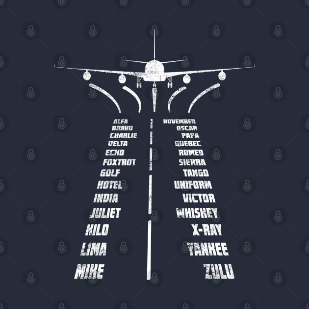 Pilot Lingo Phonetic Alphabet Aviator Aviation Airplane Distressed by missalona