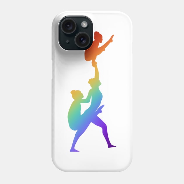 A women’s trio doing lunge column Phone Case by artsyreader