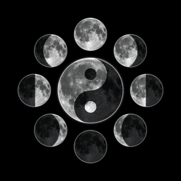 Ying Yang Moon Phases by meownarchy