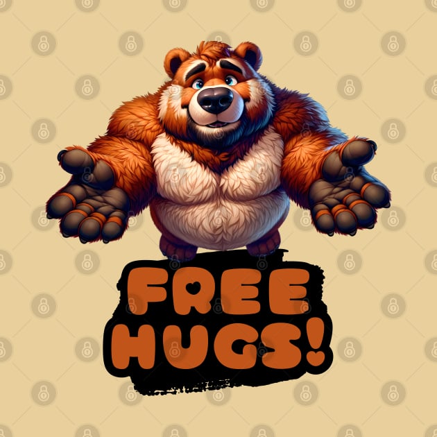 Free Hugs Anthro Furry Bear by Blue Bull Bazaar