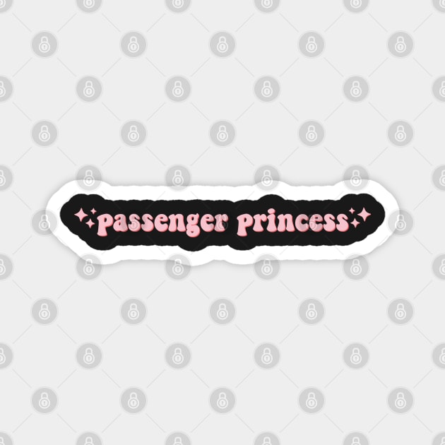 Passenger Princess Car Mirror Decal, Car Mirror Sticker, Rear View Mirror Sticker, Car Decal Sticker, Affirmation Car Decal Magnet by yass-art