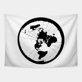 Flat Earth Map, Truth seeker, Printed Truth Gift Idea! Tapestry