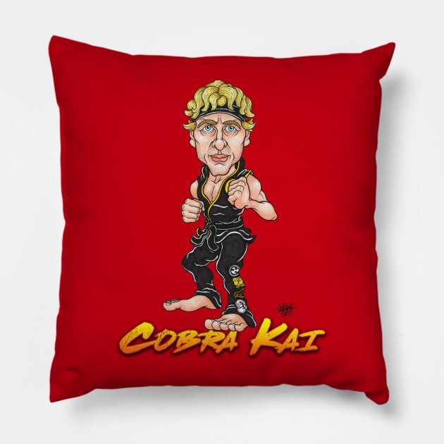 Karate Bro Pillow by Ash Camac Illo