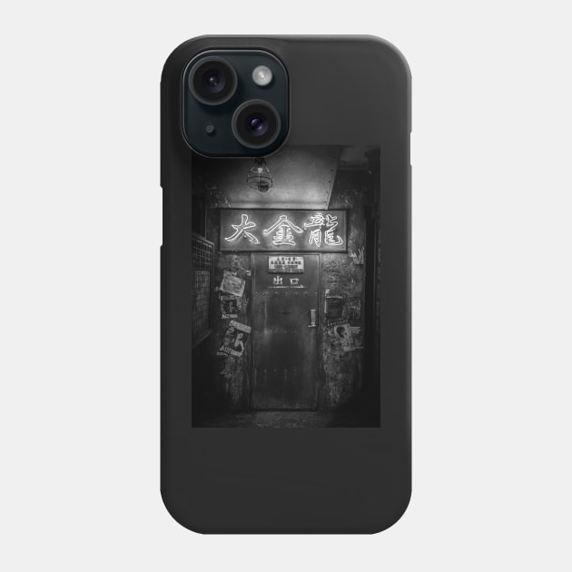 Warehouse Arcade Monochrome Phone Case by TokyoLuv