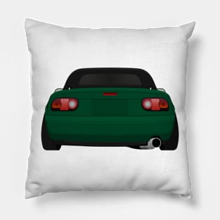 Miata rear Race-Green Pillow