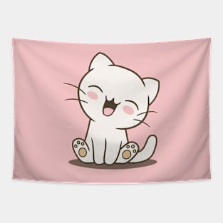 Cute Laughing Cat Tapestry