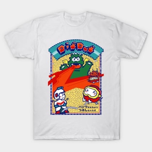 Bubble Bobble T Shirt Funny Gaming 80s Gamer Nerd Game Cool 