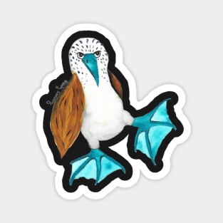 Watercolor Blue Footed Booby Magnet