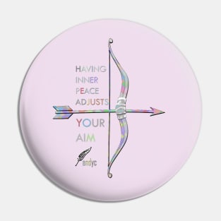 BOW AND ARROW PINK Pin