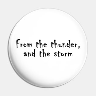 Thunder and storm Pin