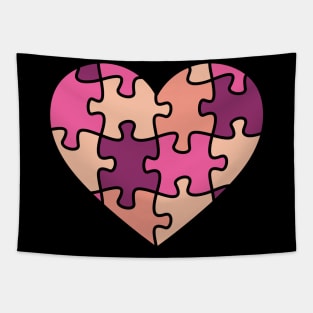 Puzzle Heart Tapestry