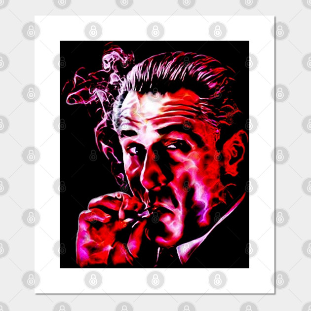 Robert De Niro Smoking Mafia Gangster Movie Goodfellas Painting