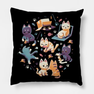 Naughty cats making trouble // Cute kittens, mad cat Pillow