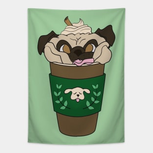 Coffee Pug Tapestry