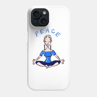 Peace in Yoga Phone Case