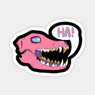 Pastel laughing skull Magnet