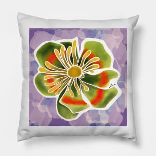 Tulip tree flower Pillow