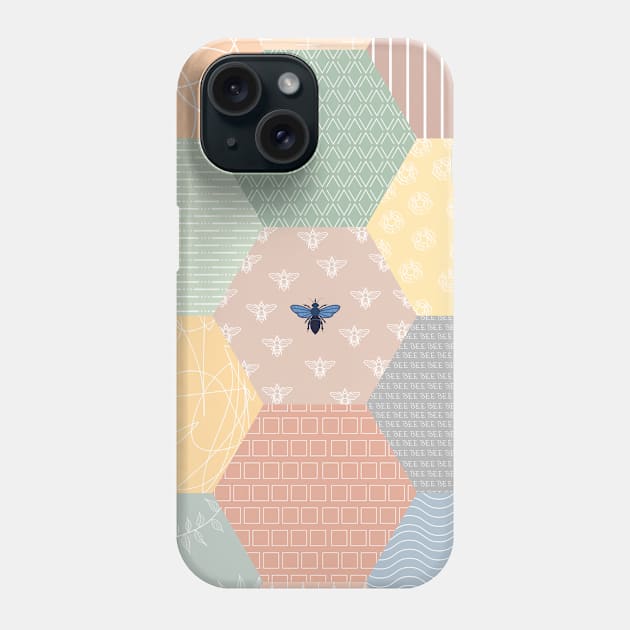 Blue Bee Phone Case by Tangerine Dusk