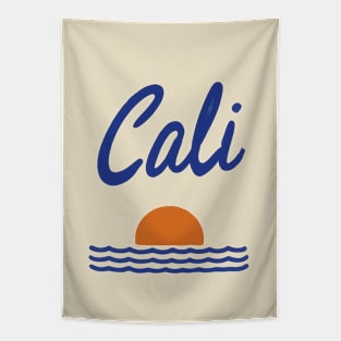 Cali Sunset Waves - Classic California Inspired Graphic Tapestry