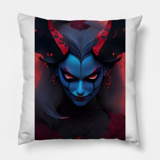 Beautiful devil girl Pillow