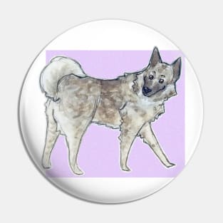 Norwegian elkhound Pin