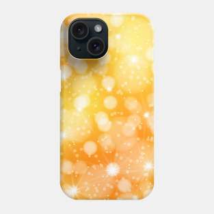 Christmas background in yellow and orange Phone Case