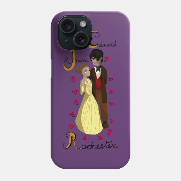 Jane Eyre and Edward Rochester Phone Case by EJO