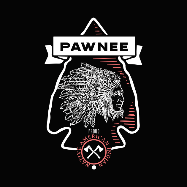 Pawnee  Tribe Native American Indian Proud Arrow Vintage by The Dirty Gringo