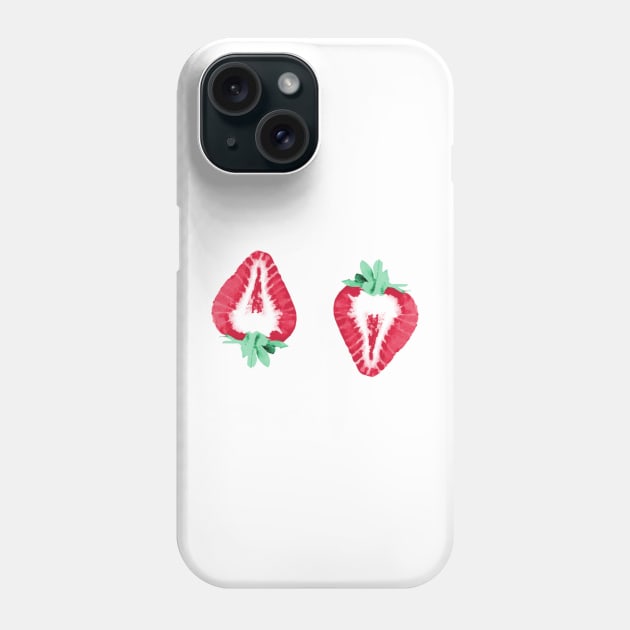 Strawberries Phone Case by oddityghosting